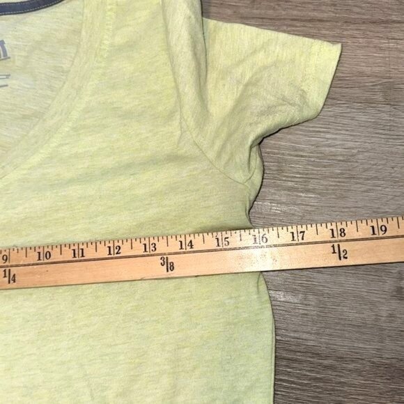 Nike Dri-Fit Womens V-Neck T-Shirt XS Light Green - Picture 6 of 7
